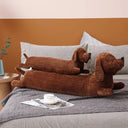 50~110cm Dachshund Dog Shape Plush Pillow Lifelike Stuffed Throw Cushion for Sofa Chair Home Decoration Long Dog Pillow Gift