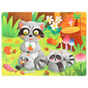 Wooden Cartoon Animal 3D Puzzle for Kids: Educational Toy for Children  ourlum.com 22-raccoon  