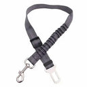 Enhanced Adjustable Car Pet Seat Belt with Reflective Nylon Strap and Elastic Bumper  ourlum.com Grey  