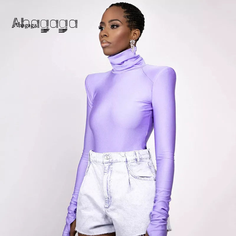 Effortlessly Chic Purple Long Sleeve Fitness Jumpsuit for Women  OurLum.com   