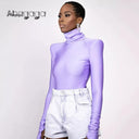 Purple Long Sleeve Women's Fitness Jumpsuit Gym Fashion Staple