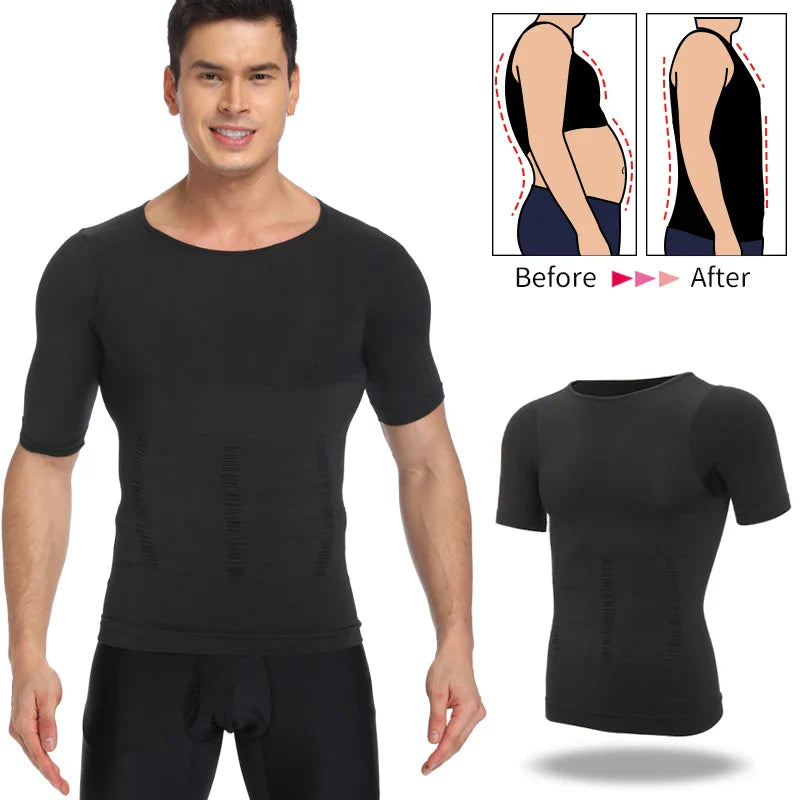 Men's Slimming Body Shaper Vest for Tummy Control & Posture Correction