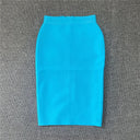 Rayon Bandage Pencil Skirt Elegant Celebrity Party Wear