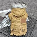 Winter Dog Jacket: Stylish Hoodie Coat for Small Medium Pets  ourlum.com   