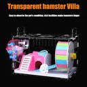 Acrylic Hamster Cage with Villa and Pipes: Spacious and Fun Living for Small Pets  ourlum.com   