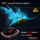 VONTAR X4 Amlogic S905X4 Smart TV Box Android 11 4GB 64GB