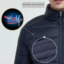 Men Winter Warm USB Heating Jackets Smart Thermostat Waterproof