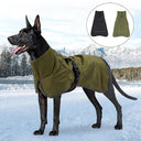 Large Dog Winter Vest Jacket: Waterproof Coat for Greyhound Doberman  ourlum.com   