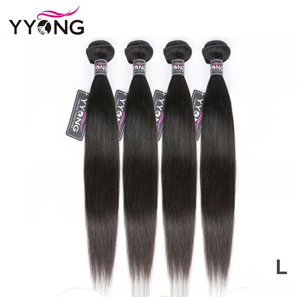 Luxurious Yyong Peruvian Straight Human Hair Weaves - Premium Remy Hair Extension Offering Endless Styling Options  ourlum.com   