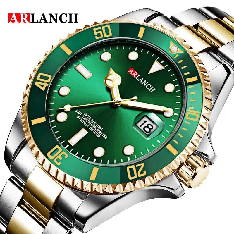 Elegant Stainless Steel Waterproof Mens Watch: Luxury Business Timepiece  ourlum.com   