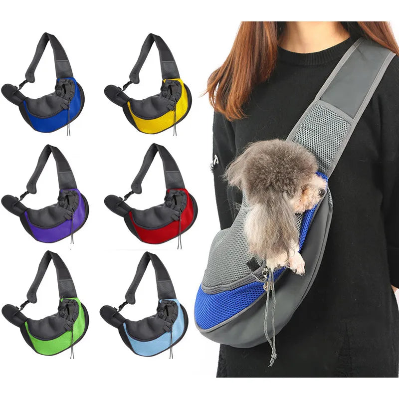Comfort Pet Dog Carrier Bag: Breathable Lightweight Travel Sling  ourlum.com   