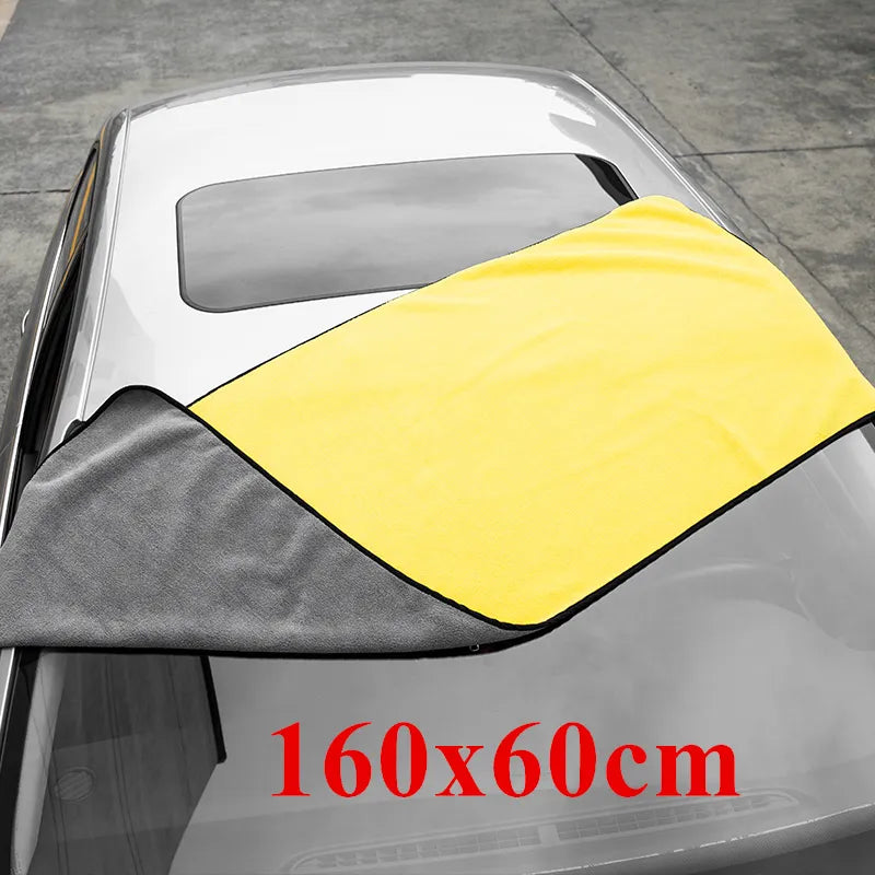 Thick Plush Microfiber Car Cleaning Towel: Ultra Absorbent & Lint-Free  ourlum.com   