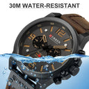 CURREN Chronograph Military Sport Watch: Stylish Waterproof Timepiece  ourlum.com   