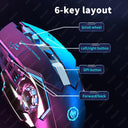 Wireless RGB Gaming Mouse with Ergonomic Design and Quiet Bluetooth