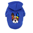 Winter Cotton Dog Hoodies: Stylish & Warm Pet Clothing for French Bulldogs  ourlum.com Navy Blue S 