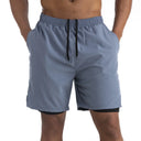 Summer 2024 Running Shorts Men 2 in 1 Quick Dry Gym Shorts