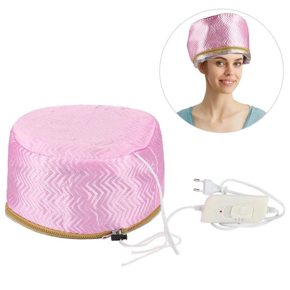 Thermal Treatment Hair Cap Heating Hair Steamer 220V 110V Care Accessories Bonnets for Women Hair Dryer Home Spa Salon Styling  ourlum.com   