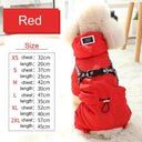 Winter Warm Dog Jacket for Small to Medium Dogs: Stylish & Cozy Pet Coat  ourlum.com red(with hat) XS CHINA