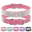 Crystal Glitter Rhinestone Dog Collar for Small Medium Pets  ourlum.com   