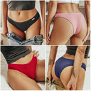 Brazilian Cotton T-Back Panties Cozy Low-Rise Underwear Set