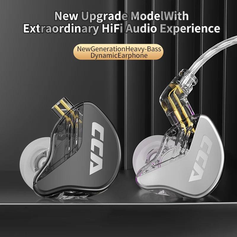 Hybrid Wired In-Ear HiFi Headphones with Noise-Cancelling and Mic - KZ ZEX Pro CA4  ourlum.com   