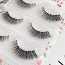 NEW 3D Mink Lashes Natural short Full Strip Lashes Transparent terrier Short Mink Lashes Style False Eyelashes  ourlum.com 3pairs C31  