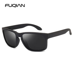 Men's Vintage Square Polarized Sunglasses - Stylish UV400 Protection for Outdoor Sports