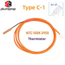 3D Printer Thermistor Sensor: High Accuracy NTC for Fast Response  ourlum.com Type C 1 PC 