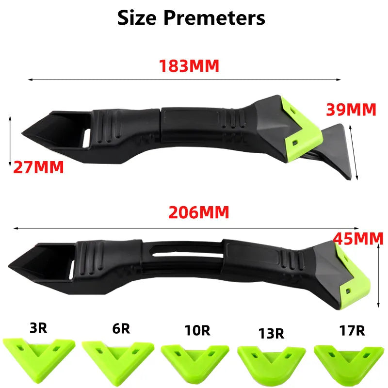 5 In 1 Silicone Remover Sealant Smooth Scraper Caulk Kit