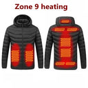 Men Winter Warm USB Heating Jackets Smart Thermostat Waterproof