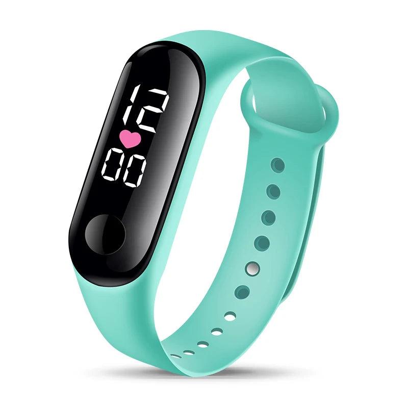 LED Waterproof Digital Wristwatch with Silicone Strap for Women and Men - Stylish Timepiece for Sports and Daily Wear  OurLum.com   