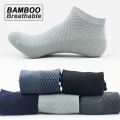 Lum's Bamboo Fiber Ankle Socks: Stylish Breathable Comfort - Men's Business & Casual Wear