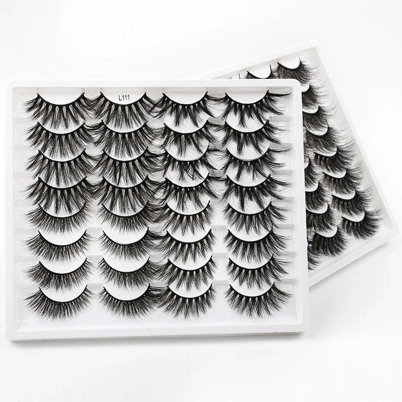 Ultimate 3D Mink False Eyelashes Variety Pack: Fluffy, Natural, and Reusable