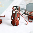 1/12 Scale Mini Musical Instruments Set for Dollhouses Toys