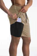 Summer 2024 Running Shorts Men 2 in 1 Quick Dry Gym Shorts