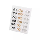 Women Acrylic Crystal Stud Earrings Set: Trendy Small Studs for Fashionable Women  ourlum.com 01  