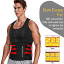 Mens Waist Trainer Vest Slimming Body Shaper Workout Tank