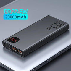 Baseus 22.5W 20000mAh Fast Charging Portable Power Bank with Type C PD for iPhone 15