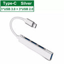 USB C Hub Adapter for Xiaomi  Macbook Pro: Enhanced Connectivity  ourlum.com Type C 3.1 Silver  