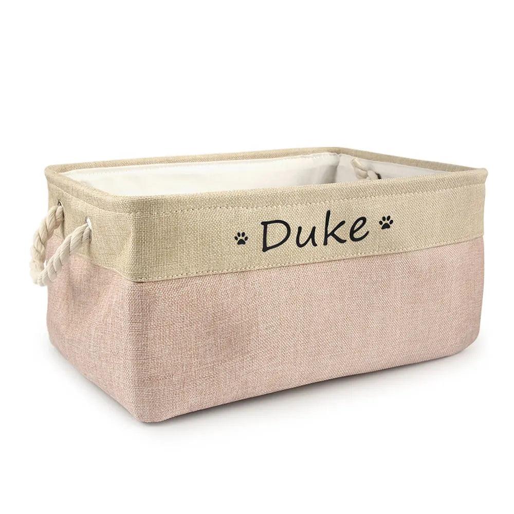 Personalized Pet Toy Storage Box: Custom Name, Clothes & Accessories  ourlum.com   