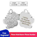 Engraved Personalized Pet ID Tags: Customizable Dog Collar Name Tag  ourlum silvery dog tag  