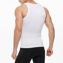 Men's Slimming Body Shaper Corset Vest Shirt Compression