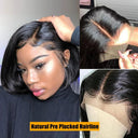 Brazilian Remy Human Hair Lace Front Short Bob Wig Stylish