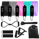 Versatile 12-Piece Resistance Bands Set for Home Fitness