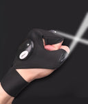 Night Light Waterproof Fishing Gloves with LED Flashlight