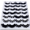 5-14Pairs Fluffy Lashes 10-25mm 3D Mink Lashes Long Thick Natural False Eyelashes Wholesale Lashes Vendors Makeup Mink Eyelashes  ourlum.com 14 pairs SD-04  