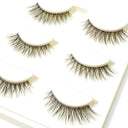 NEW 3D Mink Lashes Natural short Full Strip Lashes Transparent terrier Short Mink Lashes Style False Eyelashes  ourlum.com 3pairs C02  