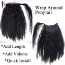 Afro Kinky Curly Remy Clip-In Hairpiece For Easy Styling