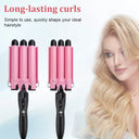 Professional Hair Curling Iron Ceramic Triple Barrel Waver Tool