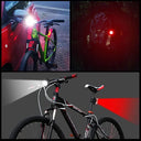 Waterproof Portable Mini Bike Lamp White Front Light Red Taillight